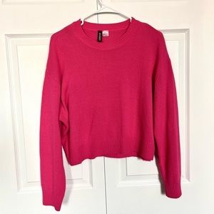 H&M Divided Knit Sweater‎ Hot Pink
